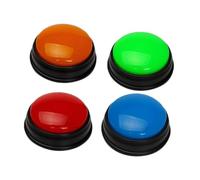 Hohopeti 4Pezzi Cicalini per Giochi Interattivi da Pulsanti Luminosi per Attività Feste per Sviluppare e Risposta Nei Giocattoli Educativi Multifunzionali