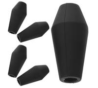 Hohopeti 5 Pezzi 5 Punte di Freccia di Sicurezza in Gomma Morbida 8Mm Nere, Punte Smussate per Tiro L’Arco all’Aperto, Sostituzioni Resistenti per Frecce da Pratica, per e Uso Domestico