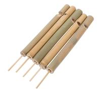 Hohopeti 5 Pezzi Bamboo Bird Whistle Flutes Ergonomic Mouthpiece For Easy Thailand Calls Portable Outdoor Bird Call Instruments For Nature Exploration And Party Games