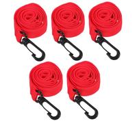 Hohopeti 5 pezzi Corde Sicurezza Passeggio Rosse Guinzaglio Staccabile Antismarrimento per Nidi Scuole e Uscite Corda Resistente e Riutilizzabile con Gancio Visibilità Elevata per