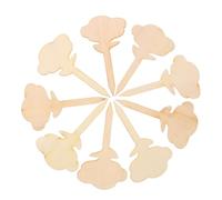 Hohopeti 50 Etichette per Piante in Legno a Forma di Fiore Marcatori da Giardino per Piante da Esterno Decorazioni Creative per Giardinaggio in Cortile e Negozio di Fiori Set per 50