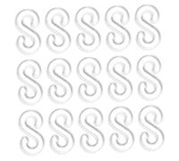 Hohopeti 500 pezzi Clip S per Elastici Braccialetti in Plastica Riutilizzabile Connettori Leggeri Duraturi e Facili da Usare per Creazioni Artigianali