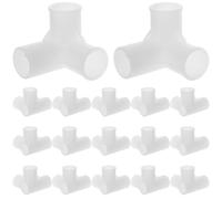 Hohopeti 50pezzi Giunto per Asta Armadio Pz Giunto Vie in Plastica per Armadio Connettore per Scarpiera Adattatore per Raccordi per Mobili