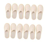 Hohopeti 6 paia Pantofole Pieghevoli Riutilizzabili per Viaggi e Casa Unisex Leggere e Compatte per Ospiti e Soggiorni di Lavoro Colore Casuale Colore Casuale