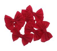 Hohopeti 6 Pezzi Piccoli Fiocchi Rossi Per Capelli Fermagli Con Fiocco Rosso Per Ragazze Accessori Per Capelli Per Ragazze
