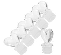 Hohopeti 6 Pezzi Tappi per Bottiglia in Plastico e Gomma, Design Vintage e Decorativo, per Contenitori di Olio e Aromi, per Decorazione Casa e Tavolo Trucco