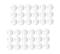 Hohopeti 60 Pezzi Palline Sonaglio Bianche in Plastica Inserti per Giocattoli Ragazzo Sostituzione per Progetti DIY Sonagli per Bambole e Animali di Peluche Campanelle Sensory