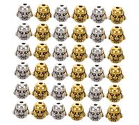 Hohopeti 60 Pezzi Perline Separate A Forma Buddha Retrò Perline Mala Distanziatori Per Collane Per La Creazione Collane