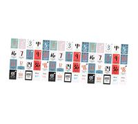 Hohopeti 60pezzi Carte Per Registrazione Fotografica Mensile Accessori Per Memoria Del Anno Di Vita Sicure e Resistenti Per Regali Di Natale e Ricordi Speciali