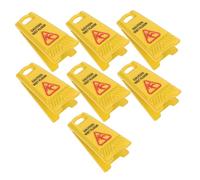 Hohopeti 7 Dollhouse Mini Warning Signs Realistic Wet Floor Safety Notices for Educational Play And Mini Garden Accessories