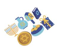 Hohopeti 7 Pezzi Adesivo in stoffa di Hanukkah del fumetto toppe da cucire in tessuto per vestiti toppe vintage per jeans per vestiti per indumenti