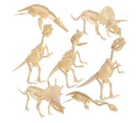 Hohopeti 7 pezzi Scheletri Dinosauri da Assemblare Giocattolo Educativo per Modelli Realistici di Ossa Animali Preistorici Gioco Creativo per Compleanni e Decorazioni