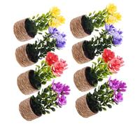 Hohopeti 8 Di Vegetali In Miniatura Decorazioni Per La Casa Verdi Mini Casa Delle Bambole Piante In Vaso Vasi Di Fiori Per L'Artigianato Vegetali