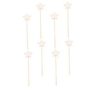 Hohopeti 8 pezzi Bastoncini in Legno per Lavoretti Bacchette da Fata Non Finite Materiale Resistente e Liscio Accessori DIY per Feste Compleanni e Progetti Creativi