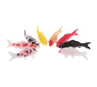 Hohopeti 8 pezzi Miniatura Pesce Koi in PVC Realistico Ornamento Piccolo e Resistente per Decorazioni Casa e Foto Figurine Pesce Artigianali per Amici e Famiglia