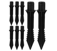 Hohopeti 8 Pezzi Picchetti in Plastica per Luci a Picchetto Solari per Esterni Supporto Stabile per Luci da Giardino Alimentate a Energia Solare Accessori per Percorsi e Paesaggio