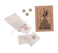 Hohopeti Accessori i Ching Esagrammi Libro di Predizione Carte Esagrammi Istruzioni Guida Monete Portafortuna per Principianti alla Divinazione