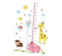 Hohopeti Adesivo Da Parete Con Motivo A Elefante Che Spruzza Acqua in Pvc Decorazione Per Cameretta Di Ragazzi E Ragazze Misura Dellaltezza