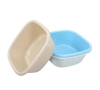 Hohopeti Bacinella Quadrata in Plastica Spessa 3 Pezzi da 33x33x13 Cm, Vaschetta Multiuso per Lavaggio Piatti e Utensili, Lavabo Comodo per Cucina, Bagno e Cura Personale