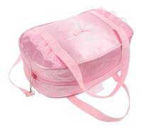 Hohopeti Borsa a Tracolla da Danza Classica per Bambine Borsa da Ballo con Tracolla Regolabile Spazio Ampio per Scarpe e Accessori per Allenamento e Lezioni di Balletto Rosa