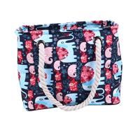 Hohopeti Borsa da Doccia Pieghevole con Doppio Manico Organizer Bagno Portatile per Viaggi Fitness e Nuoto Multiuso per Accessori Bagno e Shampoo