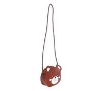 Hohopeti Borsa Tracolla Bambina in PU Pelle Resistente Mini Borsetta Portamonete per Ragazze Capiente e Pratica per Uso Quotidiano Shopping e Feste Design Cartoon Carino in Marrone