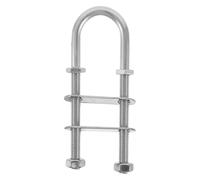 Hohopeti Bullone a U Marino in Acciaio Inox M8 Occhiello per Prua e Poppa Barca, Bullone di Ancoraggio Resistente per Attrezzatura per Imbarcazioni, Ferramenta di Fissaggio per Uso