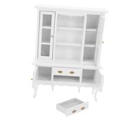 Hohopeti Casa delle Bambole Scaffale Piccolo per Libri in Miniatura Accessorio Decorativo per Soggiorno Struttura Solida e Creativa