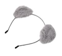 Hohopeti Cerchietto Orecchie Volpe Grigio Soffice Elastico per Feste Costume Party Carnevale Accessorio Leggero Non Deformabile Regalo Creativo