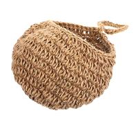 Hohopeti Cesto Da Parete Sospeso in Juta Forma Di Goccia Cesta Bohemien Per Frutta E Verdura Contenitore Multi-funzionale Per Cucina E Casa Grande Capacità Per Cipolle E Altri Alimenti Facile