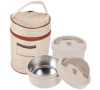 Hohopeti Ciotole Termiche per Zuppa e Noodles con Coperchio Ermetico in Acciaio Inossidabile Portavivande Riutilizzabile e Impilabile con Guarnizione in Silicone per Alimenti Caldi e