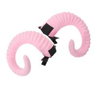 Hohopeti Clip per Capelli Corna di Pecora Rosate Piccole Accessorio Cosplay Leggero e Confortevole per Halloween e Feste Fermagli Decorativi per Costume con Design Realistico e Adatto Vari