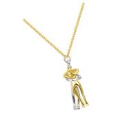 Hohopeti Collana da Donna Ciondolo Romantico in Ottone Dorato, Gioielli Testimone D'amore per Coppie, Regalo per San e Compleanno, Accessorio Elegante per Uso Quotidiano