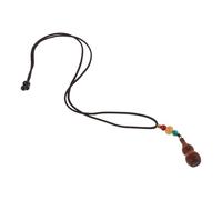 Hohopeti Collana Lunga Boho da Donna Ciondolo Apribile a Forma di Zucca in Legno di Sandalo Catena per Maglione Stile Etnico Frange Gioiello Simbolico di Buona Fortuna e Salute