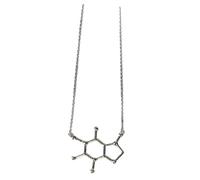 Hohopeti Collana Per Amanti Del Caffè Da Donna Molecola Di Caffeina, Gioiello Scientifico in Lega Sicura Per Pelle, Design Creativo e Originale, Regalo Per Ragazze e Appassionate Di Chimica