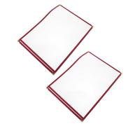 Hohopeti Copertina per Menu in Pvc Flessibile Trasparente, Porta Ricettario A4 2 Pezzi, Protezione Listino Prezzi per Ristoranti, Bar e Hotel, Custodia Leggera e Resistente per Menu e
