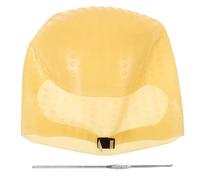 Hohopeti Cuffia in Silicone per Tintura Chioma Professionale Riutilizzabile Aghi per Mèches, Tappo Colorante per Salone e Uso Domestico, Cappello per Mèches Marrone Antiscivolo