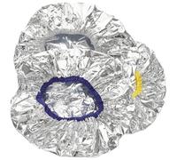 Hohopeti Cuffie Elastiche per Tinture Chioma 3 Pezzi in Carta Stagnola per Trattamento Condizionante Profondo, Cappucci Riscaldanti Naturali per Salone e Spa, Cappellini per Colore Casuale