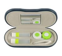 Hohopeti Custodia per Occhiali Doppia, Design 2 in 1, in PU e Pile, Anti-Perdita, per Viaggio e Casa, Porta Accessori