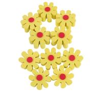 Hohopeti Decorazione Antenna Auto 10 Pezzi Fiore Giallo in Eva Leggero e Resistente ai Raggi UV per Esterni Auto, Accessorio Stiloso per Tetto Veicolo Unico e Originale