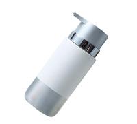 Hohopeti Dispenser Sapone Liquido in Ceramica Resistente al Calore Bottiglia Ricaricabile con Pompa per Lozione Shampoo Doccia Design Elegante per Bagno e Viaggio Capacità Colore Argento