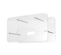 Hohopeti Distributore di Piatti di Carta Impilabile in Acrilico Trasparente, Organizer Salvaspazio per Piatti Rotondi e Quadrati da 7-12 Pollici, Portapiatti per Cucina, Armadietti e