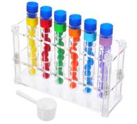 Hohopeti Educativo per con Provette e Colorate Gioco Didattico per Abbinamento e Ordinamento Colori Sviluppo Abilità Motorie e Matematiche Kit Esperimenti Scientifici Sicuro e Resistente