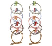 Hohopeti Elastici per Chioma a Forma di Dinosauro per Bambine, Set da 10 Pezzi Multicolore, Accessori Decorativi per Chioma Ragazze, per Feste, Scuola e Viaggi