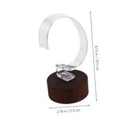 Hohopeti Espositore Per Orologi in Acrilico Base in Legno Supporto Per Orologi e Braccialetti Design e Multifunzionale Per Esposizione e Organizzazione