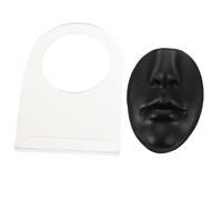 Hohopeti Facciale con Supporto Nero in Silicone Flessibile per Pratica Piercing Dimensioni Reali, per Scuole e Negozi di Piercing