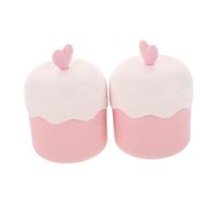 Hohopeti Frusta per Lavare Viso Portatile 2 Pezzi, Tazza Schiuma Detergente Viso Rosa, Creatore di Bolle per Viaggi e Uso Domestico