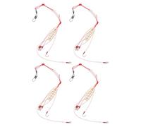 Hohopeti Gabbia per Esche da Pesca a Molla 4 Pezzi Cestello Porta Esche Portatile in Materiale Resistente Alimentatore per Pesca alla Carpa in Acque Interne Accessorio Compatto per