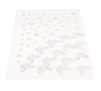 Hohopeti Gemme per Viso Adesive Autoadesive Strass Glitterati, Design a Farfalla Iridescente, Gioielli per Corpo per Trucco Festival e Feste