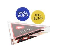 Hohopeti Gettoni Poker a Doppio Livello con Dealer Button in Chip Numerate su Entrambi i Lati Token per Giochi di Carte e Accessori per Serate e Feste